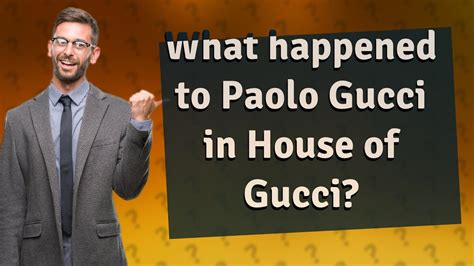 p.g. paolo gucci|what happened to paolo gucci.